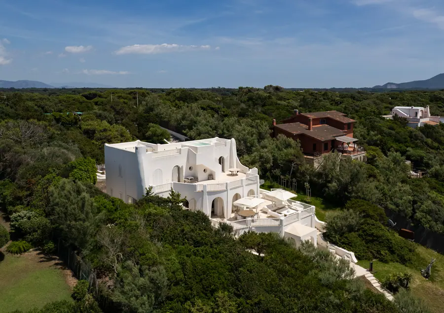 Villa la Duna, Sabaudia: ripresa aerea con drone
